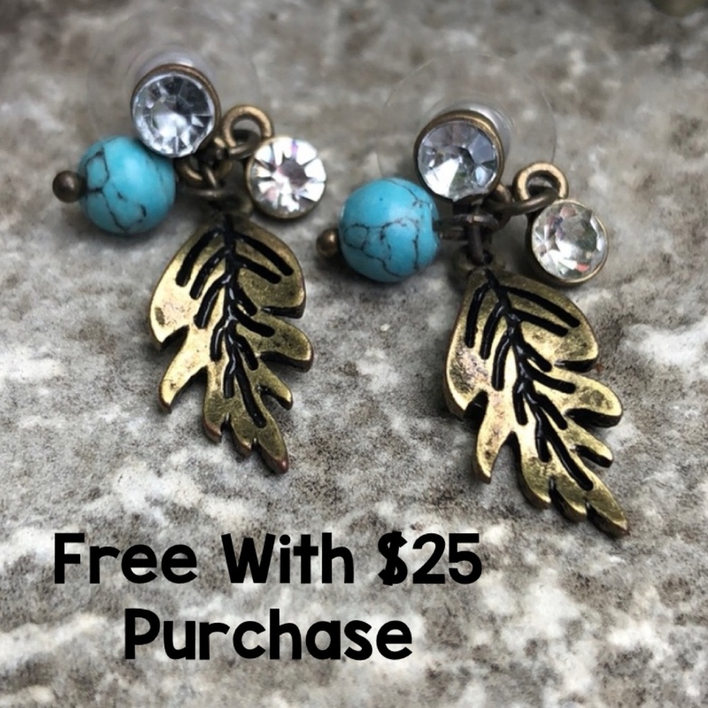 Free With $25 Purchase-Fashion Earrings-Never Worn-Pierced Ears Style